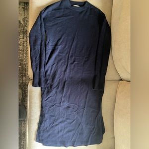 H&M navy blue cashmere sweater dress XS